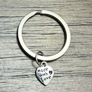 Silver Heart Charm Ring